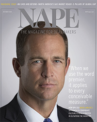 NAPE Magazine cover featuring photo of BPX Energy CEO David Lawler