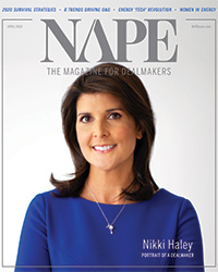 NAPE Magazine cover featuring a photo of Nikki Haley, U.S. Ambassador to the United Nations (2017-19