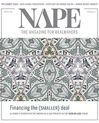 NAPE magazine cover featuring a kaleidoscope of money