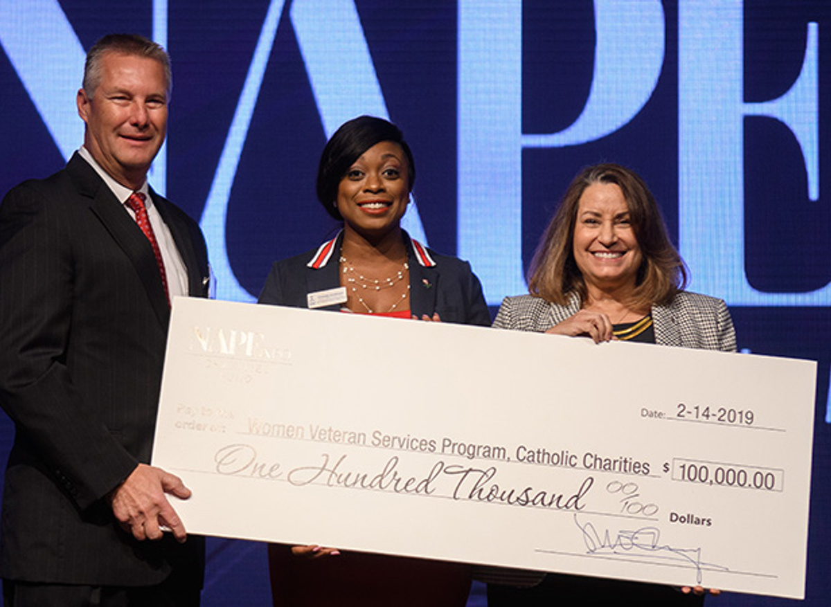 NAPE Charities Check Presentation